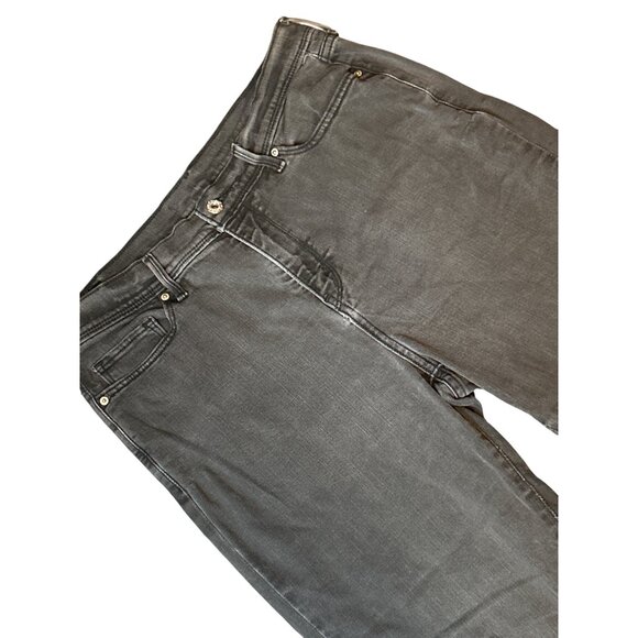 Levi's Classic Black Tab (Sta-Prest) Mid-Rise Boot-Cut Jeans in Washed Black Siz - Picture 4 of 7